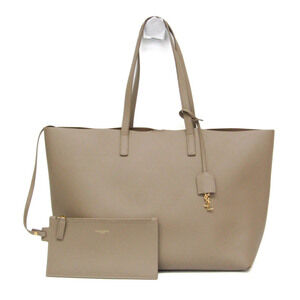 Saint Laurent Shopping Large Tote 394195 Women's Leather Tote Bag Beige